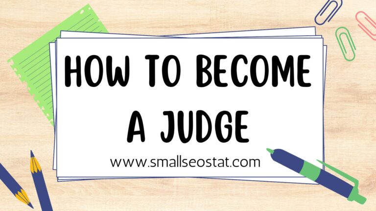 How to become a Judge