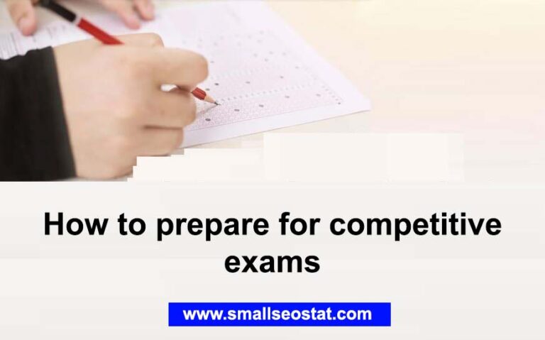 How to prepare for competitive exams