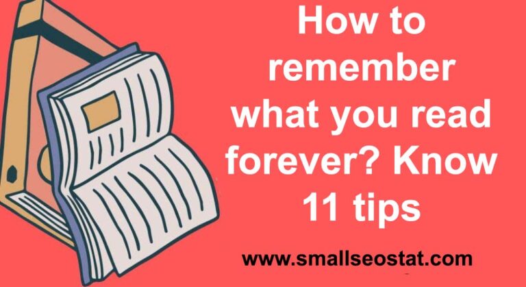 How to remember what you read forever