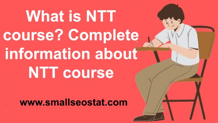 What is NTT course