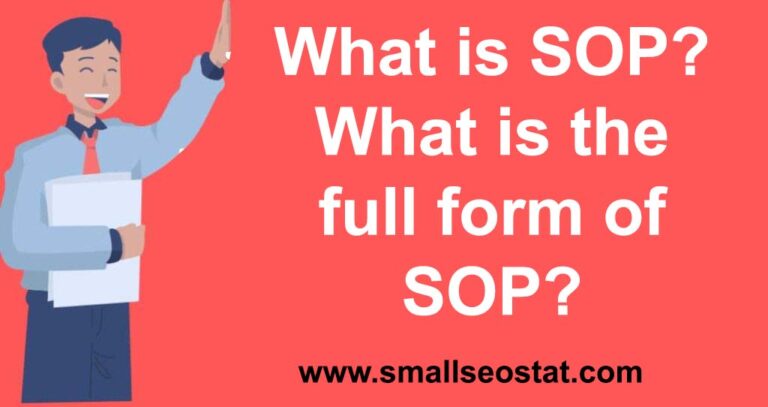 What is SOP