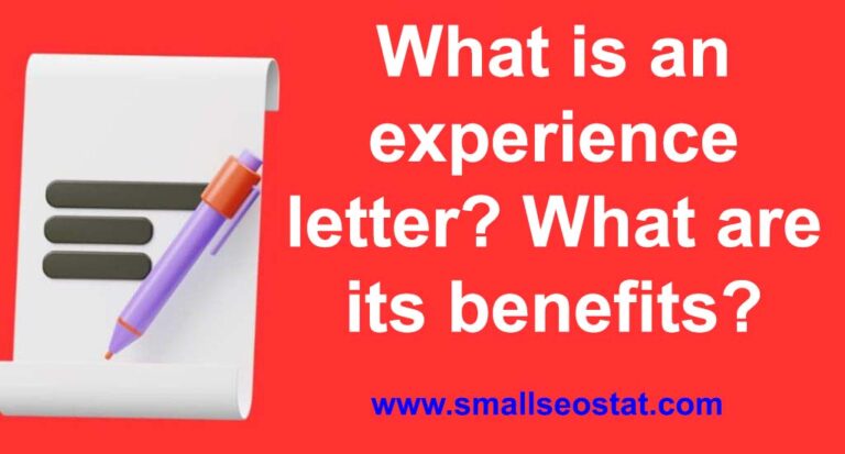 What is an experience letter